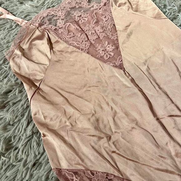 Vintage Satin Fairy Coquette Twee SoftGirl Whimsygoth Delicate Lingerie Bodysuit - Picture 2 of 4